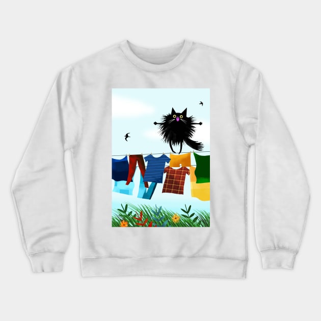 The Tightrope Walker Crewneck Sweatshirt by Scratch